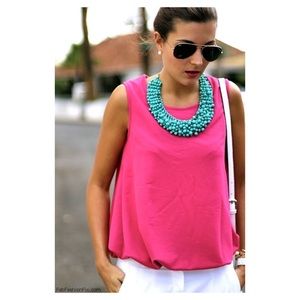 NWT THE COVERII FROM NORDSTROM HOT PINK BLOUSE